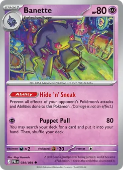 Banette 034/84 Pitch Black