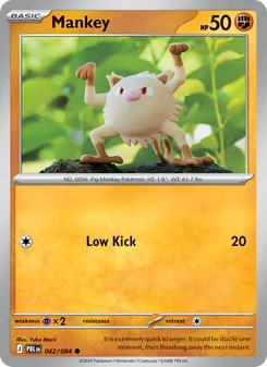 Mankey 042/84 Pitch Black