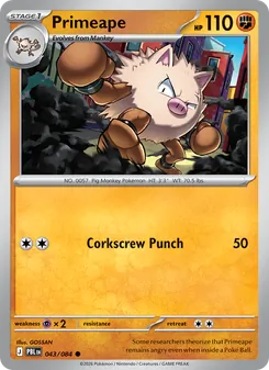 Primeape 043/84 Pitch Black