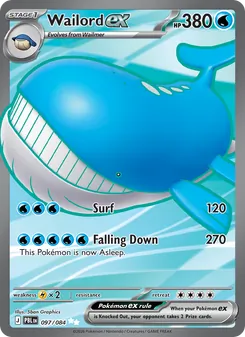 Wailord ex 097/84 Pitch Black