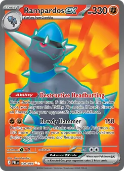 Rampardos ex 100/84 Pitch Black
