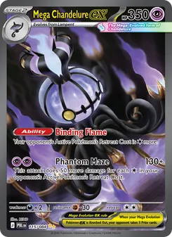 Mega Chandelure ex 115/84 Pitch Black